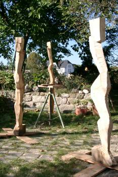 3 Holzskulpturen